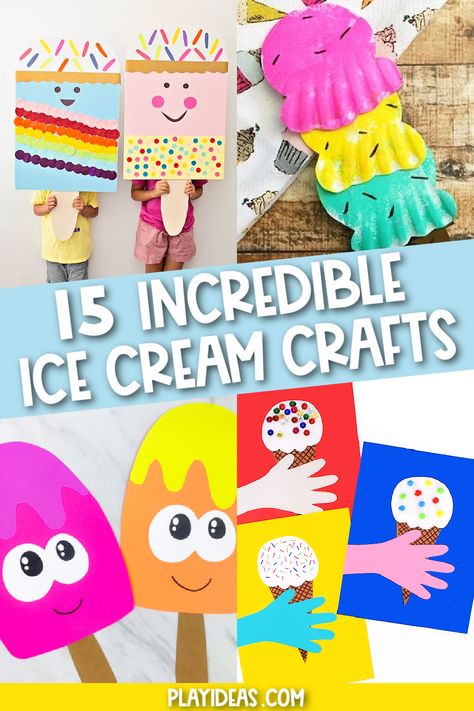 Ice Cream Cone Drawing, Ice Cream Cone Craft, Ice Cream Template, Play Ice Cream, Paint Chip Crafts, Giant Ice Cream, Ice Cream Crafts, Ice Cream Coloring Pages, Summer Boredom