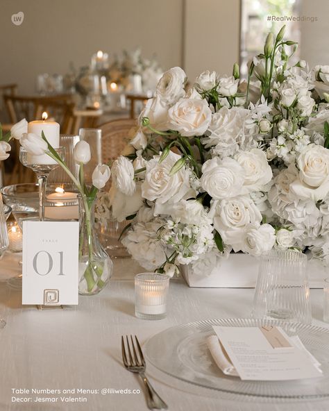 A stunning White Wedding! I am absolutely in love with Sarah and Christian’s Wedding photos. Sarah described her wedding as Minimalist Modern White with hints of nude and champagne. 🥂I think the entire vendor team nailed it! Did you notice that the guests were greeted with mini champagne bottles? swipe to see more! >>>> Their invitation inspired us to create a NEW semi-custom collection named Mindful Minimalism…visit www.liliweds.com to see their design in more detail (MM#1). Photography... Champagne Wedding Details, Champagne Neutral Wedding, White And Taupe Wedding, White And Neutral Wedding, White Gold Pink Wedding, Black White And Champagne Wedding, White And Champagne Wedding, Champagne Wedding Flowers, Cream Wedding Flowers