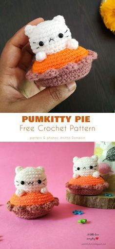 Crochet Pour Halloween, Fall Crochet Patterns, Confection Au Crochet, Quick Crochet Patterns, Pola Amigurumi, Halloween Crochet Patterns, Crochet Animals Free Patterns, Kids Crochet, Crochet Design Pattern