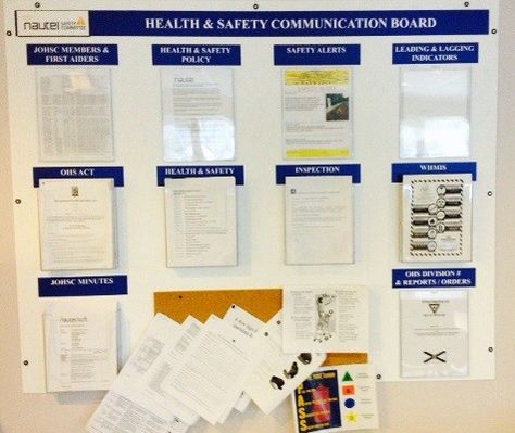 Employee Communication Board Ideas, Office Communication Board, Information Board Ideas Office, Communication Board Workplace, Workplace Safety Bulletin Boards, Internal Branding, Work Bulletin Boards, Visual Management, Brochure Holder