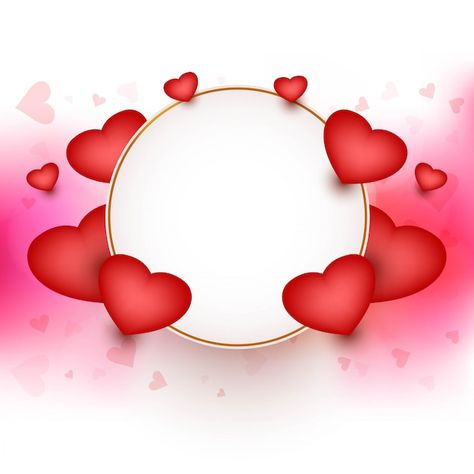 Happy valentine's day frame with hearts ... | Free Vector #Freepik #freevector #love-frame #valentine-frame #heart-frame #valentines-day-frame Beautiful Heart Images, Hearts Background, Birthday Wishes Flowers, Origami Love, Frame Border Design, Happy Birthday Celebration, Love Backgrounds, Cool Backgrounds Wallpapers, Floral Border Design