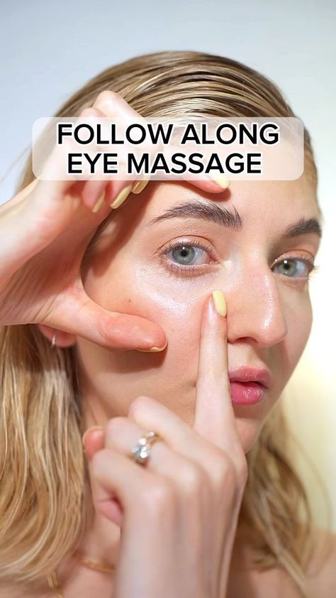 Eye massage for dark circles Repeat this daily over a moisturizer🙌 Each exercise should be done for 30 seconds Follow me for more techniques #darkcircles #undereyecircles #undereyebags #beautytips #beautyhacks | Valeriia Veksler | oma.uk · Original audio Facial Massage Steps, Facial Massage Techniques, Face Fitness, Face Massage Techniques, Facial Routine Skincare, Eye Massage, Facial Massage Routine, Facial Tips, Face Yoga Exercises