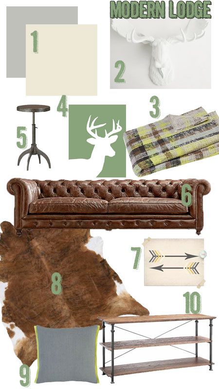 Sage Brown Gray Living Room, Modern Hunting Lodge Decor, Modern Lodge Living Room, Modern Lodge Decor, Brown Living Room Decor, Lodge Look, Modern Lodge, Lodge Cabin, Rustic Room