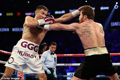 Canelo vs GGG 2 LIVE: Boxing news, updates and ring walk in Las Vegas | Daily Mail Online Triple G, Gennady Golovkin, Online Interview, Celebrity Dads, Muay Thai, Martial Arts, Boxing, Rocky, Fun Sports