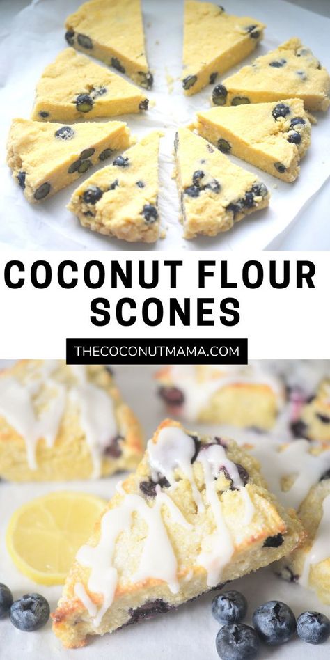 Coconut Flour Aip Recipes, Coconut Flour Blueberry Scones, Recipes Using Coconut Flour Baking, Coconut Flour Blueberry Bread, Keto Scones Recipe Coconut Flour, Coconut Flower Recipe, Coconut Flower Recipes Baking, Coconut Flour Dessert Recipes, Coconut Flour Scones Recipe