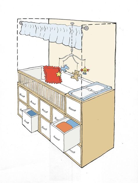 Converted Closet, Mini Nursery, Tiny Nursery, Small Baby Room, Small Space Nursery, Small Closet Space, Closet Colors, Nursery Closet, Space Nursery