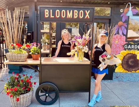 mobile flower cart in Ferndale Milkweed Plant, Swamp Milkweed, Monarch Caterpillar, Flower Cart, Flower Bar, Orange Butterfly, Guest Bathrooms, Flower Stand, Local Florist