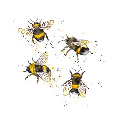 Bees Drawing Aesthetic, 4 Bees Tattoo, Save The Bees Art, Honeybee Aesthetic, Honeybee Drawing, Bumblebee Aesthetic, Honeybee Illustration, Bees Aesthetic, Bees Drawing