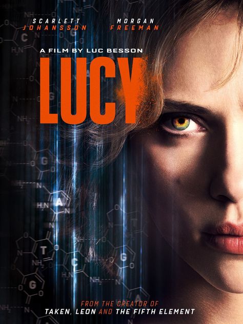 Lucy 2014, Lucy Movie, Scarlett Johansson Movies, Luc Besson, Amazon Movies, Morgan Freeman, Universal Pictures, Dvd Blu Ray, Prime Video