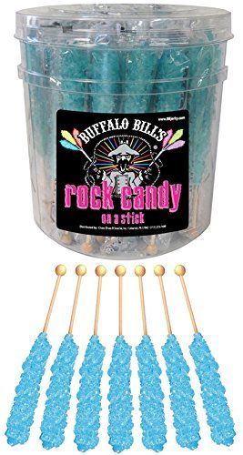 Blue Rock Candy, Candy On A Stick, Rock Candy Sticks, Kreative Snacks, Candy Crystals, Nostalgic Candy, Blue Rock, Classic Candy, Junk Food Snacks