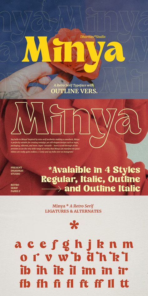 Minya Serif Font Natural Fonts Typography, Graphic Fonts Typography, New Fonts 2024, Font Pairings Adobe, Free San Serif Fonts, Font Mixing, Artsy Fonts, Calligraphic Fonts, Crazy Fonts