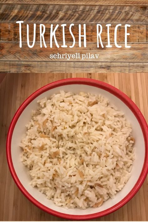 Turkish Rice, Turkey Recipe, Recipes Breakfast, Crockpot Meals, Middle Eastern Recipes, Turkish Recipes, White Rice, Baklava, Vegetable Side Dishes