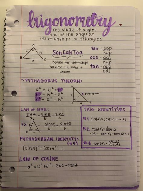 Math Placement Test College, Math Study Notes, Algebra Notes, Notebook Study, Math Study Guide, Geometry Notes, College Ruled Paper, Teaching Math Strategies, Ink Bleed