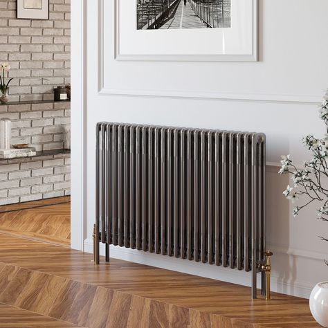 Victorian Radiators, Painted Radiator, Ral Code, Column Radiator, Cosy Bedroom, Column Radiators, Column Design, Steel Columns, Bath Panel