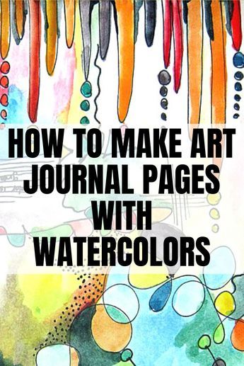 Easy Art Journal Pages Ideas, How To Make An Art Journal, Doodling In Books, Art Journal Tutorial Step By Step, Daily Watercolor Challenge, Watercolour Doodles Art Journaling, Watercolor Journal Pages, Journaling Art Ideas, Watercolor Pages