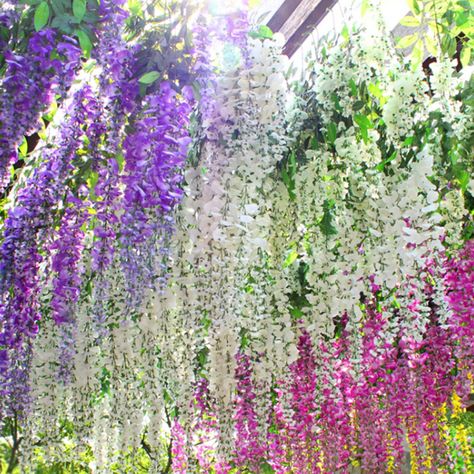 Hanging floral installation