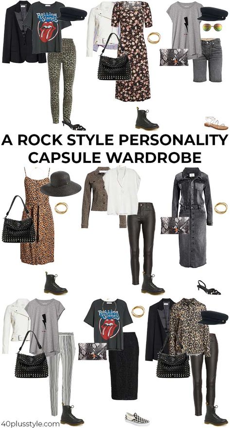 Rock Attire Outfits, Fall Outfits Rocker Chic, Rock Style Outfits Summer, Womens Rock Outfits, Summer Outfits Rocker Chic, Modern Rock And Roll Outfits, Spring Rock Outfit, 40 Something Style, Outfit Ideas Rocker Chic