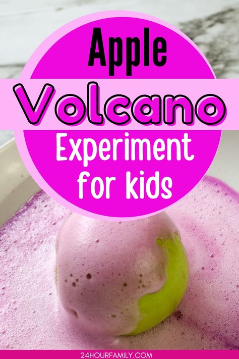 apple volcano experiment for kids apple crafts for kids Apple Volcano Experiment, Volcano Crafts, Volcano Experiment For Kids, Volcano For Kids, Preschool Apple Activities, Volcano Activities, Fun Experiments For Kids, Apple Template, Apple Crafts