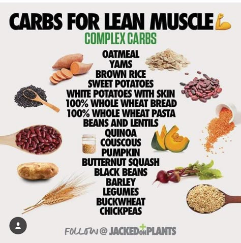 Lean Muscles, Complex Carbs, Good Carbs, Food Health Benefits, Healthy Carbs, Muscle Food, Food Facts, Lean Muscle, Muscle Growth