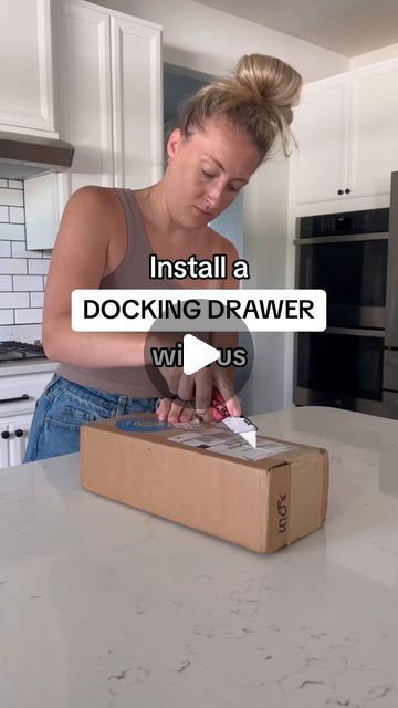 Docking Drawer™ on Instagram: "Power up your kitchen game! 🔌 

Discover how @christinelizabethhome added serious value to her home with Docking Drawer's innovative charging station. 

Outlet features 2 AC, 4 USB-A, and 2 fast-charging USB-C (pd) ports to connect up to 8 devices.

#SmartHome #DIY #kitchen #kitchenremodel #remodeledkitchen #kitchenorganization #organizedkitchen #kitchenhacks" Hidden Kitchen Command Center, Cool Charging Stations, Charging Station Kitchen Island, Kitchen Charger Station Ideas, Dyson Charging Station Ideas, Docking Drawer Charging Stations, Hidden Charging Station Ideas Kitchen, Docking Drawer Kitchen, Kitchen Counter Charging Station