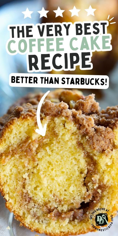 Coffee Cake Sallys Baking, Best Cinnamon Coffee Cake, Easy Coffee Cake With Yellow Cake, Bus Quick Velvet Crumb Coffee Cake, The Best Coffee Cake Ever, Sour Cream Coffee Cake Recipe Easy, Best Coffee Cake Recipes Bundt, Easy Coffee Cake Loaf, Cake Mix Sour Cream Coffee Cake