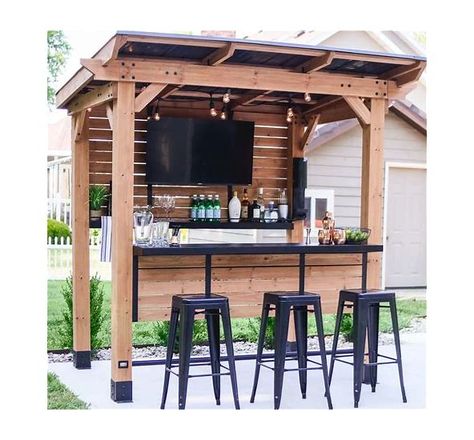 Wayfair Angelique Outdoor Entertainment Center Serving Bar Mosaic, Size 84.0 H x 84.0 W x 36.0 D in - Search Shopping Steel Shelving, Backyard Bar, Spring Outdoor, Privacy Walls, Outdoor Tv, Inspire Me Home Decor, Pool Bar, Shade Structure, Patio Bar