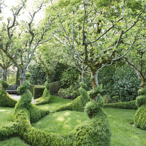 This bewitching garden in Brittany takes topiary to a whole new level thanks to one man’s playful clipping — Gardens Illustrated Ivy Topiary, Gardens Illustrated, Topiary Garden, Garden Entrance, Topiary Trees, Wall Garden, Kitchen Garden, Outdoor Oasis, Hedges