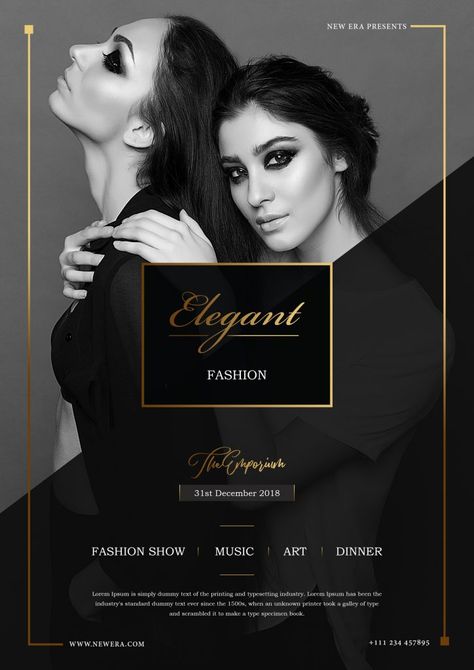 Elegant Flyer, Sport Flyer, Makeup Poster, Fashion Flyer, Flyer Inspiration, Free Psd Flyer Templates, Fashion Poster Design, Flyer Design Inspiration, Simple Designs To Draw