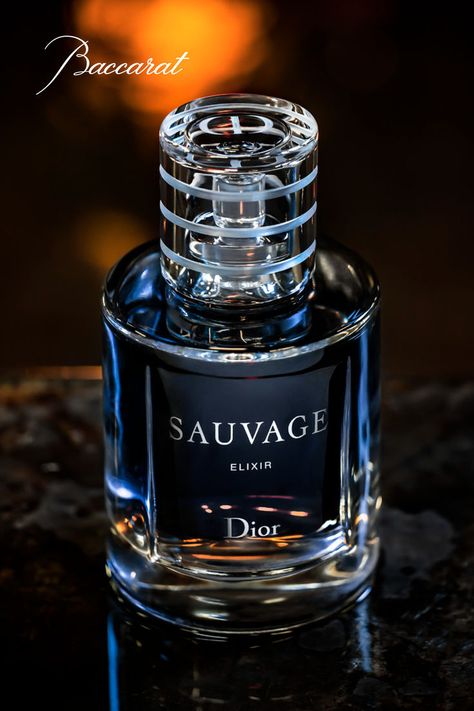 The exceptional @dior Sauvage Elixir cologne bottle is the fruition of a perfectly synchronized choreography of impressive skill, where an ensemble of precise gestures come together in order to produce a unique creation. The Sauvage Elixir bottle is an extraordinary object nestled in a dark solid oak case, creating an absolutely stunning contrast of materials, between the clear brilliance of crystal and the density of wood. @baccarat, captivating craftsmanship. #Baccarat #Dior #DiorSauvage Elixir Aesthetic, Dior Sauvage Elixir, Elixir Bottle, Fragrances Perfume Men, Date Luxury, Aesthetic Perfume, Dior Fragrance, The Perfume Shop, Best Perfume For Men