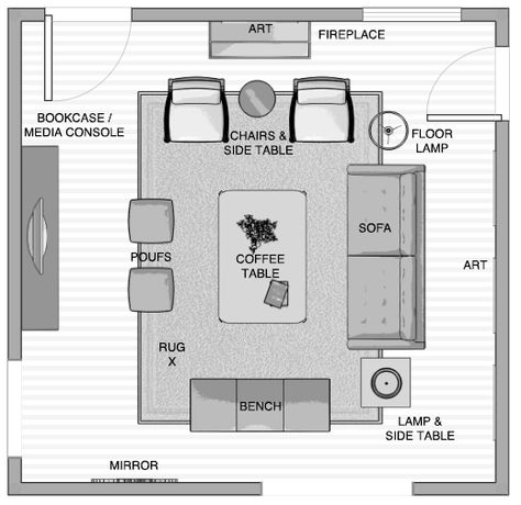 Lounge Room Set Up Layout, Livingroom Layout With Fireplace And Tv On Opposite Walls, Living Room Layout For Maximum Seating, Big Room Furniture Layout, 18x16 Living Room Layout, 15 By 15 Living Room Layout, Big Living Room Furniture Arrangement, Couches In Middle Of Living Room, Seating Living Room Layout