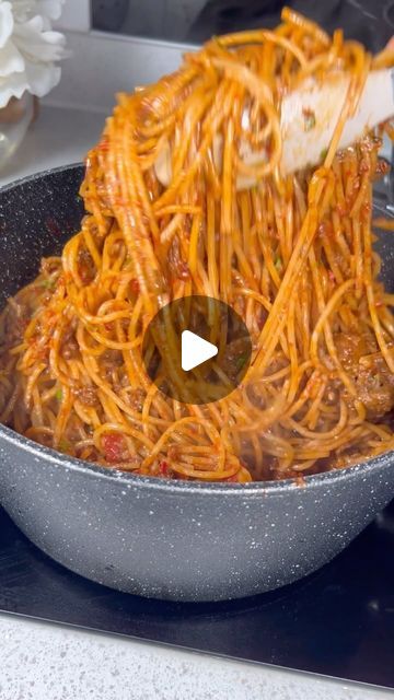 Funto Ogunnaike on Instagram: "Try this tasty jollof pasta recipe guys and you won’t go back to your regular jollof pasta again.

For this, i used minced meat and lamb cuts. So good!!!!

Ingredients used
*Oil
*Onions
*Tomato paste 
*Garlic
*Pepper mix(long red peppers, bell peppers & onions)
*Spices of choice (i used smoked paprika, chicken seasoning,all purpose spice,thyme& curry)
*Cooked spaghetti 
*Cooked mince & lamb cuts(refer to pinned comment)
*Coriander leaves to garnish 

#pasta #jollof #renkskitchen #lunch #yummy" Spaghetti And Minced Meat Recipe, Jollof Pasta, Jollof Spaghetti Recipe, Jollof Spaghetti, Smoked Paprika Chicken, Lamb Cuts, Minced Meat Recipe, Used Oil, Paprika Chicken