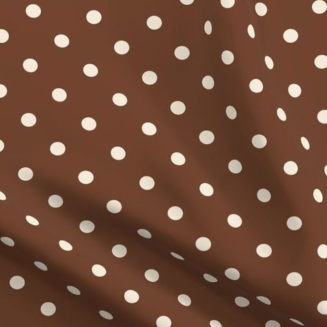 Cinnamon brown white polka dots large Fleece Fabric Brownie Business, Blankets Throw, Mid Century Modern Fabric, Cinnamon Brown, Brown Polka Dots, Cool Weather, Retro Fabric, Modern Fabric, Polka Dot Pattern