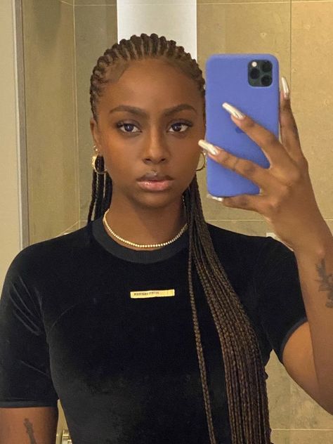 Cornrows Braids For Black Women, Justine Skye, Feed In Braids Hairstyles, African Hair Braiding Styles, Box Braids Hairstyles For Black Women, Braided Cornrow Hairstyles, Braids Hairstyles Pictures, Protective Hairstyles Braids, Cool Braid Hairstyles