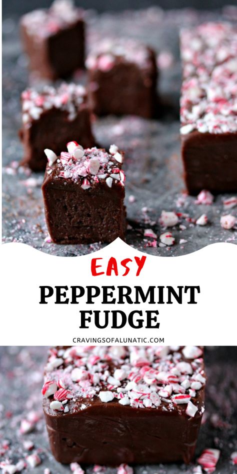 Pepermint Fudge, Chocolate Peppermint Fudge, Peppermint Fudge Recipe, Fudge Candy, Holiday Candy Recipes, Peppermint Treats, Fudge Dessert, Peppermint Fudge, Christmas Fudge