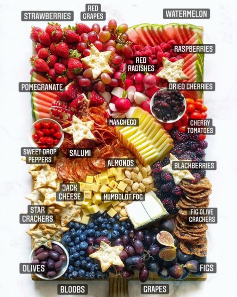 Charcuterie Board July 4th, 4th Of July Food Charcuterie Board, All Red Charcuterie Board, Red White Blue Charcuterie Board, 4ty Of July Food, Red Charcuterie Board Ideas, Blue Foods For Party Savory, Red White And Blue Charcuterie Board, Red Food Board