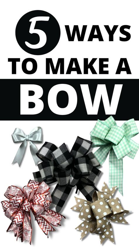 Bows Without Wire Ribbon, Wired Bows Diy How To Make, 2 Ribbon Bow For Wreath Diy, Making Wreath Bows Easy Diy, Fancy Bows Diy How To Make, How To Make A Bow Without Wired Ribbon, How To Make The Perfect Bow With Ribbon, Two Ribbon Bow Diy, Making A Bow With Wire Ribbon