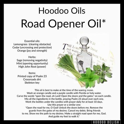 Road Opener Oil, Hoodoo Conjure Rootwork, Hoodoo Rootwork, Magick Oil, Hoodoo Oils, Road Opener, Hoodoo Magic, Hoodoo Conjure, Hoodoo Spells