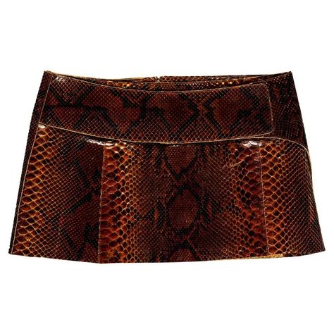 Dolce & Gabbana brown python mini skirt, ss 2000 Black Leather Mini Skirt, Knee Length Skirt Pencil, Virtual Closet, Dream Clothes, Fashion Killa, Skirt Outfits, Python, Dream Wardrobe, Miu Miu