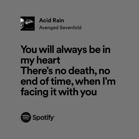 Metal Love Songs, Avenged Sevenfold Lyrics, Random Lyrics, Song Recs, Songs That Describe Me, Metal Songs, Metal Board, Acid Rain, Love Song Quotes