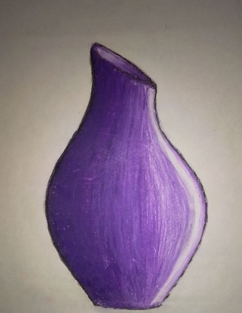 Flower pot's drawing, easy drawing, easy to draw, purple colour, flower pot Flower Pot Drawing With Colour, Flower Pot Drawing, Flower Pot Painting, Flower Vase Drawing, Pot Drawing, Vase Drawing, Media Pictures, Book Sketch, Easy Things To Draw