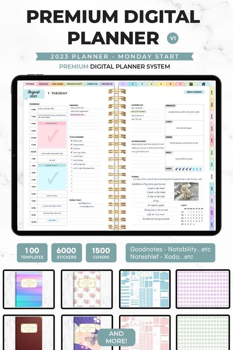 Digital Planner 2023 Monday start iPad Planner Goodnotes Planner Templates Android Planner Stickers digitalplanninginspiration #healthprintable #goodnotesplannerfree #plannerlove. Ipad Planner Goodnotes, Monthly Planner Template, Time Tracker, Goodnotes Planner, Ipad Planner, Routine Planner, Planner Templates, Notes Template, Weekly Planning