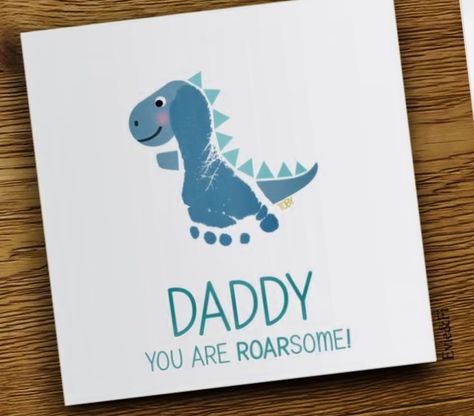 Father’s Day Card Footprint, Fathers Day Feet Print Crafts, Fathers Day Foot Prints, Fathers Day Footprint Crafts For Infants, First Father’s Day Card From Baby, Foot Print Art For Father’s Day, Diy Father’s Day Footprint, Father’s Day Baby Crafts, Fathers Day Card From Baby