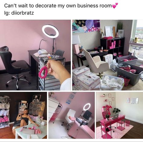 Online Booking Available Salon, Nail Tech Astethic Job, Lash Business Vision Board, Makeup Business Ideas, Cosmetology Vision Board, Small Business Vision Board, Owning A Business Aesthetic, Hairstylist Room Ideas, Nail Tech Vision Board