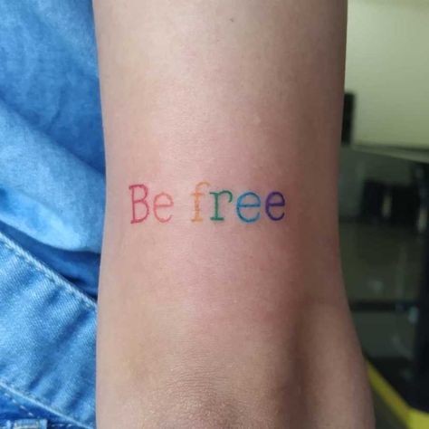 A Phrase Everyone Needs To Hear Lgbtq Tattoos, Watermelon Tattoo, Lgbt Tattoo, Pride Tattoo, Parent Tattoos, Disney Tattoo, Reading Rainbow, Awesome Tattoos, Matching Tattoo