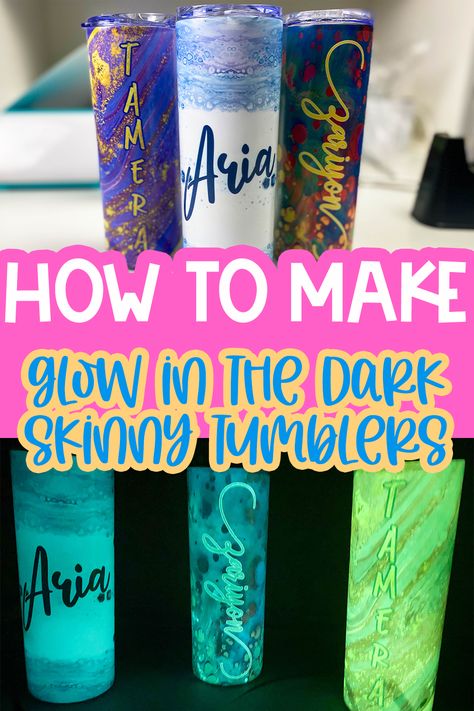 Glow In The Dark Tumbler Diy, Glow In The Dark Sublimation Tumbler, Glow In The Dark Tumbler Ideas, Sublimation Tumblers Tutorial, Glow In The Dark Tumbler, Sublimation Cups, Glow Tattoo, Diy Stencils, Crafting Corner