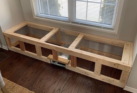 How to Build A Window Seat With Hidden Storage | Sammy On State Build A Window Seat, Build A Window, Window Seat Nook, Diy Window Seat, Window Bench Seat, Bay Window Seat, Window Seat Design, Window Seat Storage, Window Nook