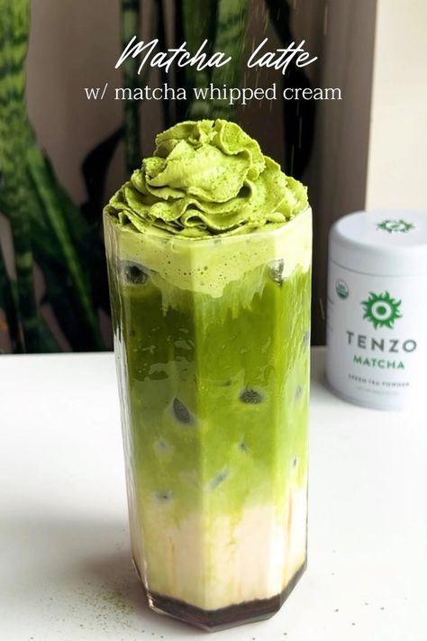 Matcha Latte with Matcha Whipped Cream Matcha Whipped Cream, Whipped Matcha, Matcha Health Benefits, Barista Recipe, Matcha Frappuccino, Whipped Cream Dispenser, Holistic Nutrition Recipes, What Is Matcha, Matcha Lemonade