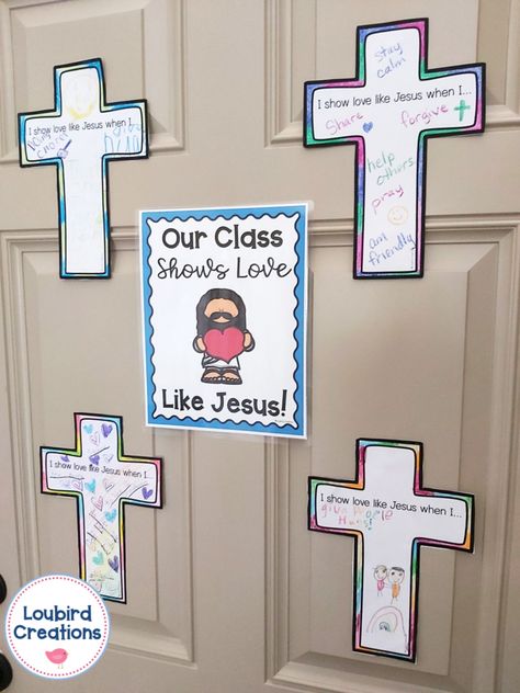 3rd Grade Ccd Activities, First Day Of Sunday School Ideas, Catholic Schools Week Bulletin Board, Sunday School Activity Sheets, Catholic Bulletin Boards, Prayer Activities, Ccd Crafts, Catholic Classroom, Back To School Prayer