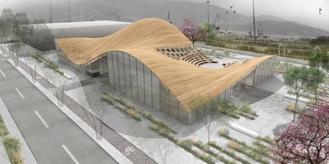 Museum Argo Not a Number Architects محطة وقود, Biophilic Architecture, Terrace Roof, متحف فني, Hand Sketches, Deconstructivism, Pavilion Architecture, Conceptual Architecture, Site Analysis