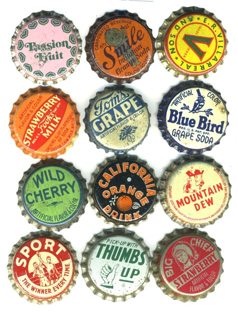 Bottle Caps Aesthetic, Bottle Cap Badges, Vintage Bottle Caps, Bottle Cap Pins Aesthetic, Bottle Cap Tattoo, Bottle Cap Drawing, Fire Typography, Bottle Cap Collection, Bottle Cap Pins